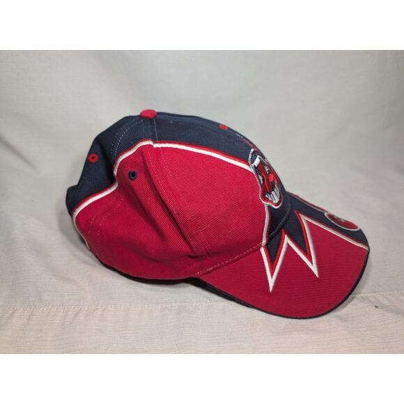 Cleveland Indians Snapback Cap Hat 90s Genuine Rare Vintage Twins ENTERPRISE - Picture 2 of 5